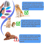 Self Cleaning Slicker Brush - Cat Brush Skin-Friendly Deshedding Grooming Massaging Tool for Long & Short Haired Pets, Cat Hair Brushes Easy Removes Undercoat for Dogs Cats Rabbits - UPGRADED, Blue