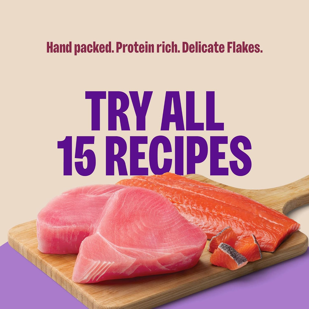 CORE Signature Selects Shredded Adult Canned Wet Cat Food, Natural, Protein Rich, Grain Free, Skipjack Tuna and Shrimp Entrée Recipe, 2.8 Oz, Pack of 12 Cans