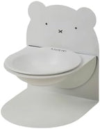Ceramic Elevated Cat & Dog Bowl – Magnetic Adjustable Height & 360° Tilt Pet Feeder, Anti-Vomit & Whisker Fatigue Relief, Non-Slip, Food & Water Dish