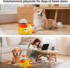 Duck Treat Dispenser for Dogs to Train Problem-Solving Skills,Dog Slow Feeder Puzzle Toy Prevents Bloating, Interactive Treat Dispensing Toy for Small Cats,Dogs,Other Pets