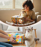 Cat Toys With[5000Mg A+Natural Catnip &Silvervine] [Baby Grade] Interactive Soft Chew Kicker Cat Toys for Indoor Cats & Kittens, [Crinkle &Bell] Fish Sound Toy, Drives Bored Cat Crazy with Fun